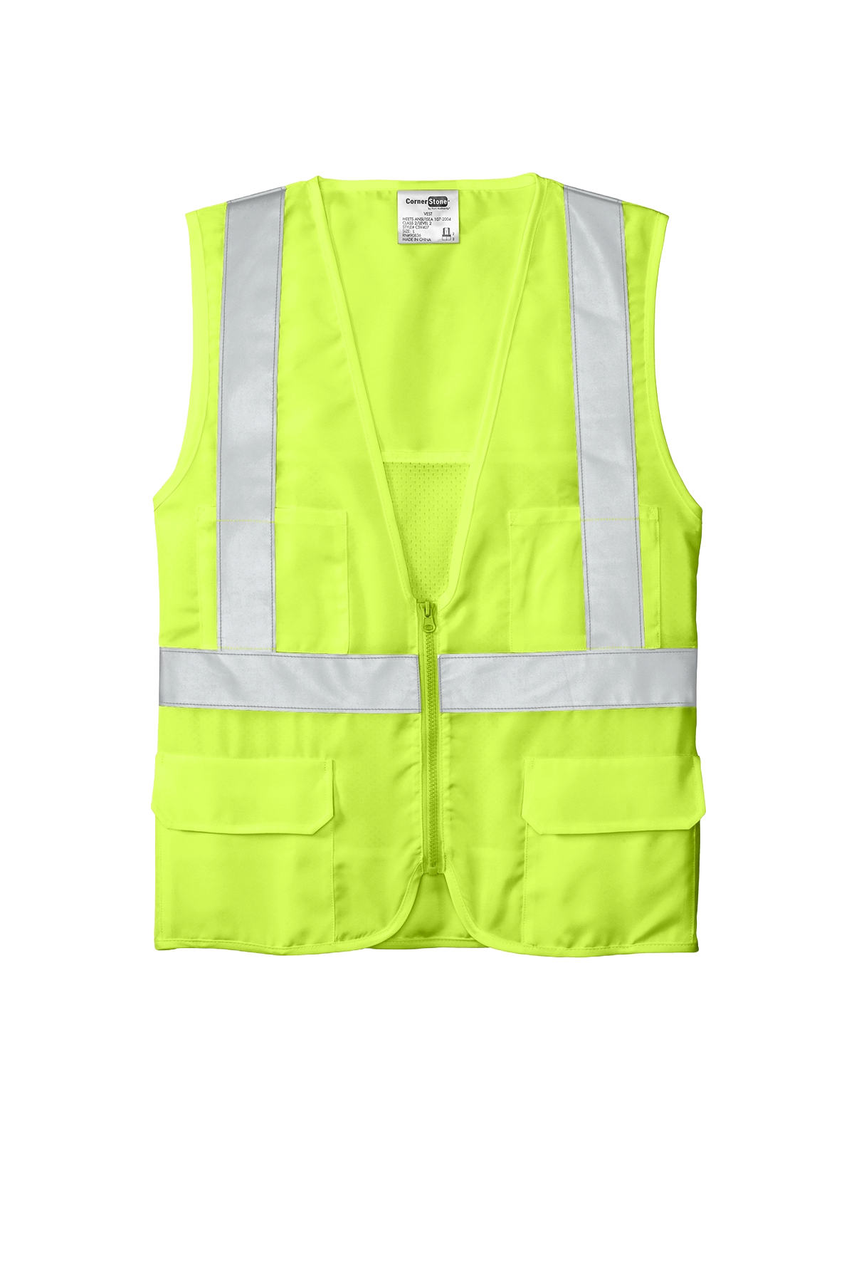 CornerStone® ANSI 107 Class 2 Mesh Back Safety Vest