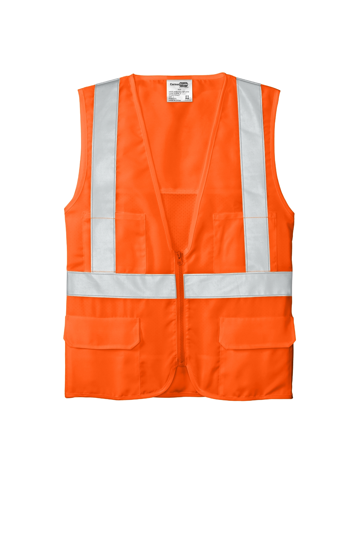 CornerStone® ANSI 107 Class 2 Mesh Back Safety Vest